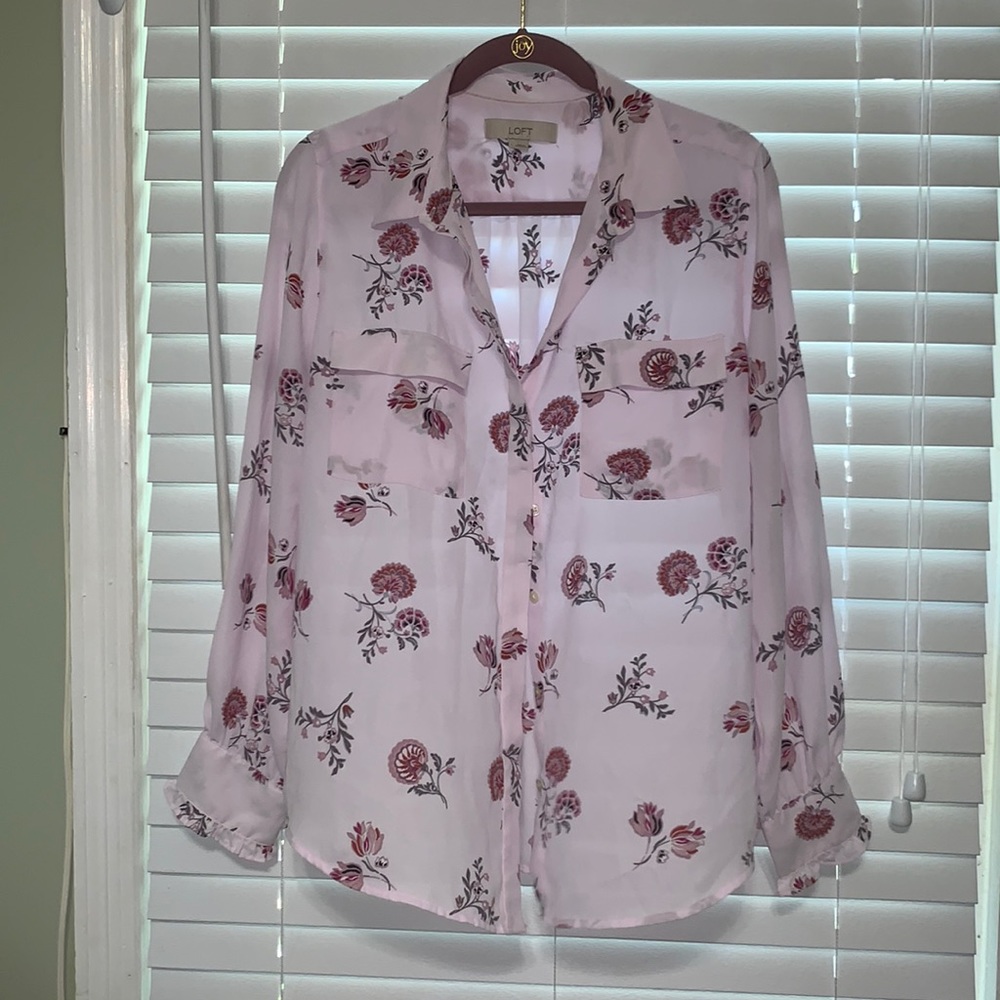 Loft floral blouse